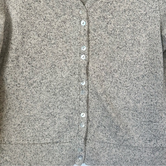 Zara Cream Cardigan Sweater V-Neck Knit - Size: Medium - Picture 5 of 6